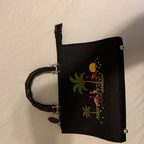 Mini bamboo handle bag - Picture 4 of 5